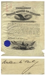 William McKinley Military Appointment Signed as President During the Spanish-American War